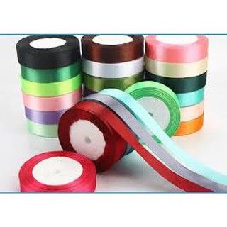 ruy băng lụa 2cm, lụa quấn bánh, trang trí bánh kem các màu