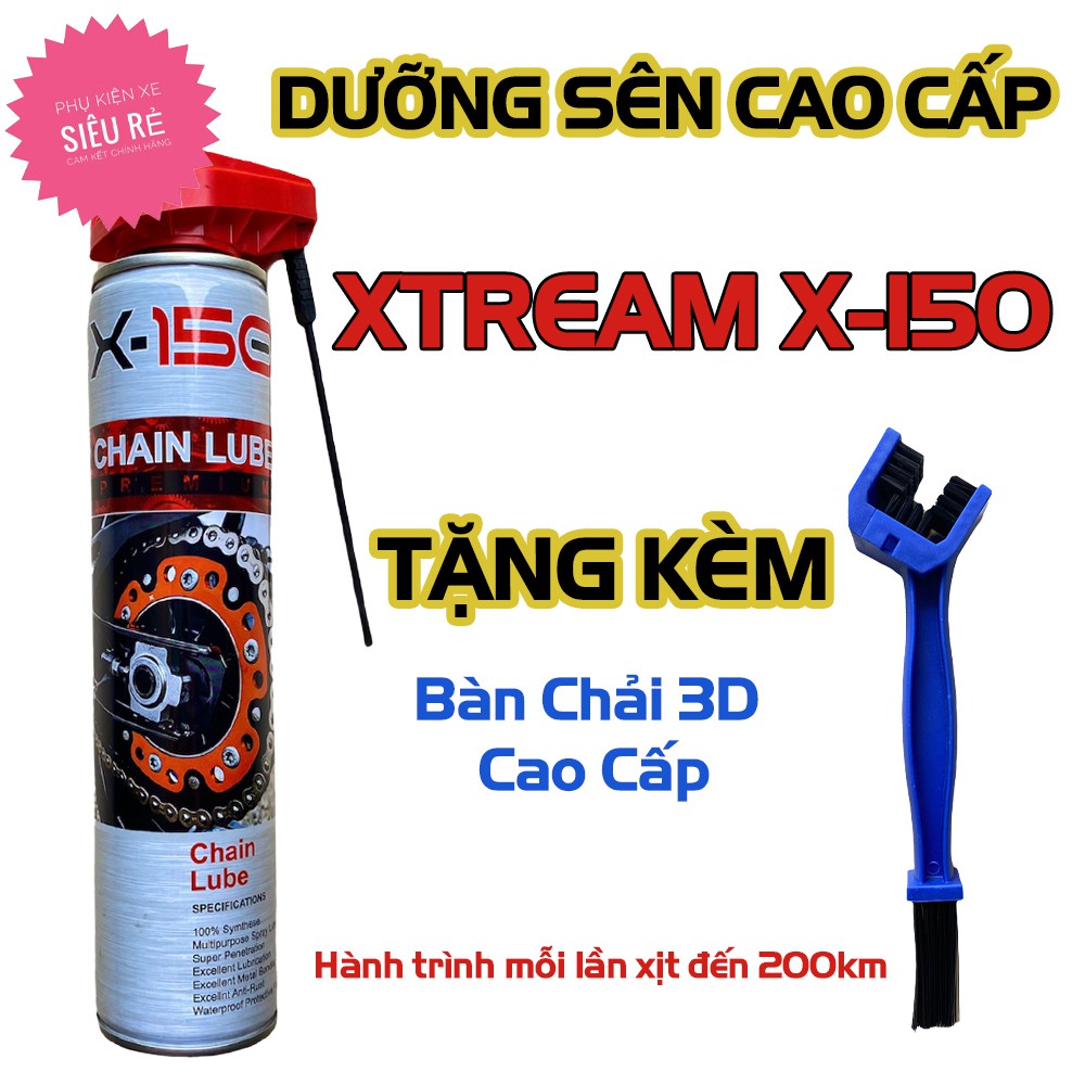 Dưỡng Sên Cao Cấp XTREAM X-150 Chain Lube Premium 450ml