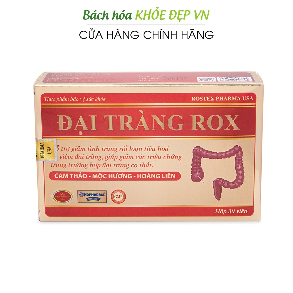 Viên uống thảo dược giảm viêm đại tràng, rối loạn tiêu hóa, tiêu chảy - 30 viên