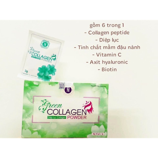 DIỆP LỤC COLAGEN [TẶNG 1 TONER BẠC HÀ 99K - LAMER DR LAICR]