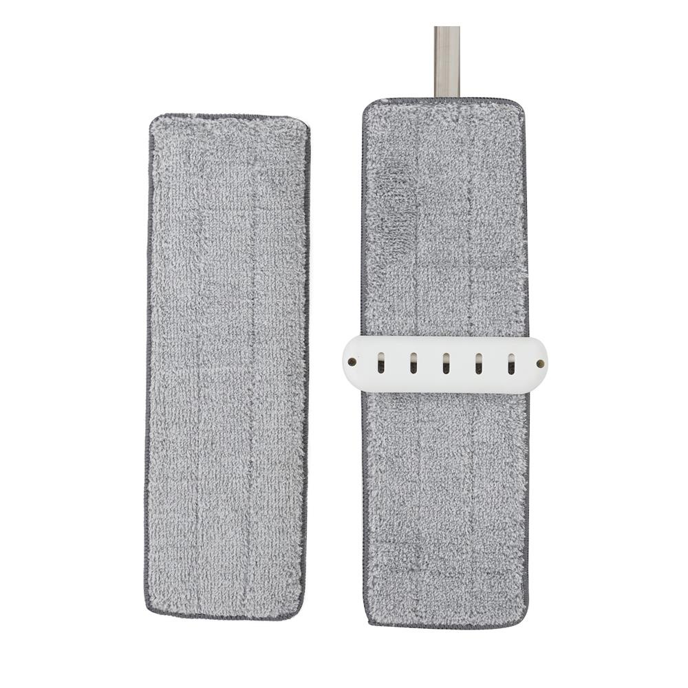 HomeBase ACCO Chổi lau nhà phun nước Microfiber NEEZ NAMI 14inch W36xH145xD11cm màu trắng/xám