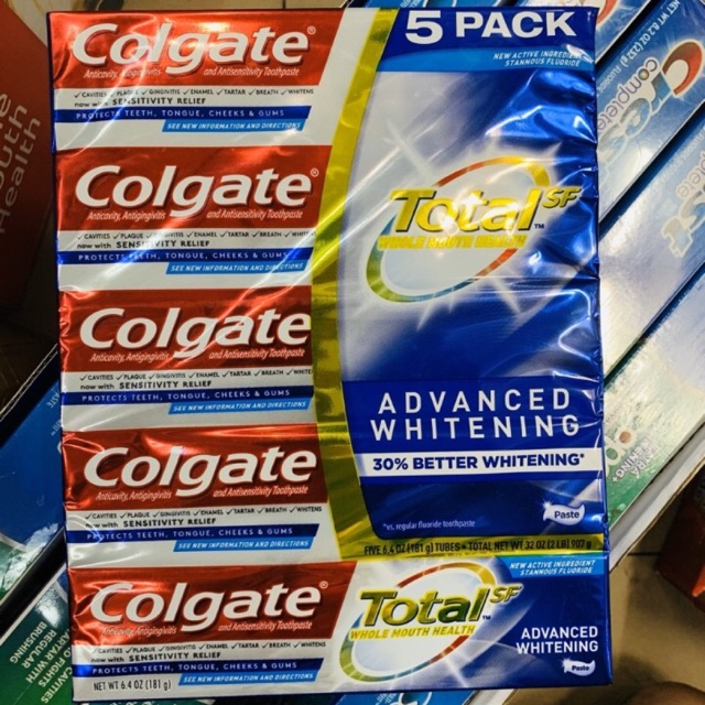 Kem đánh răng Colgate Total Advanced Whitening 181g của Mỹ