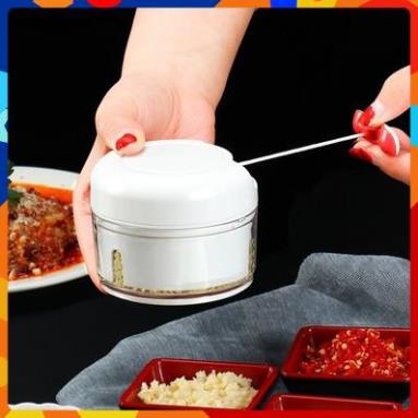 Dụng cụ xay tỏi ớt kéo tay đa năng tiện dụng