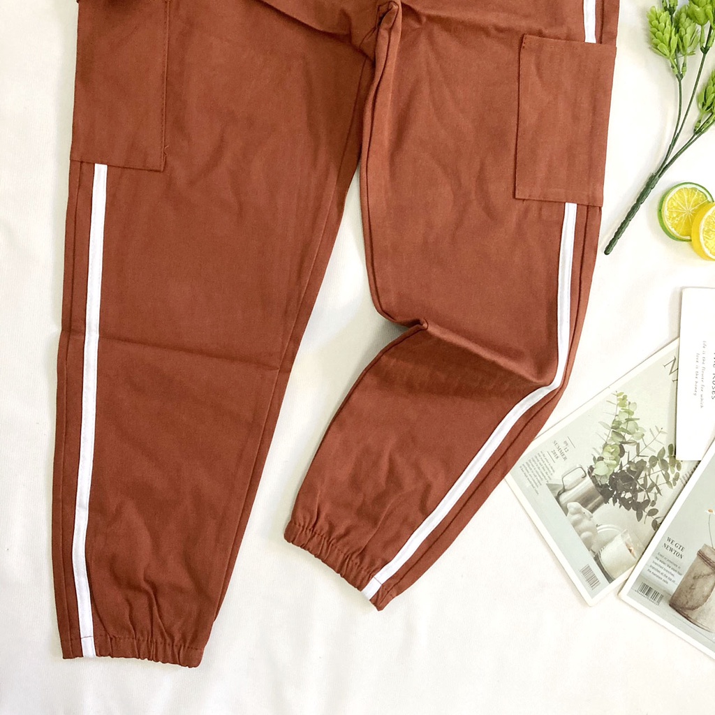 Quần dài bé gái freesize từ 40kg-45kg chất kaki thun, lưng thun dây rút được - cho tuổi TEEN - QD7