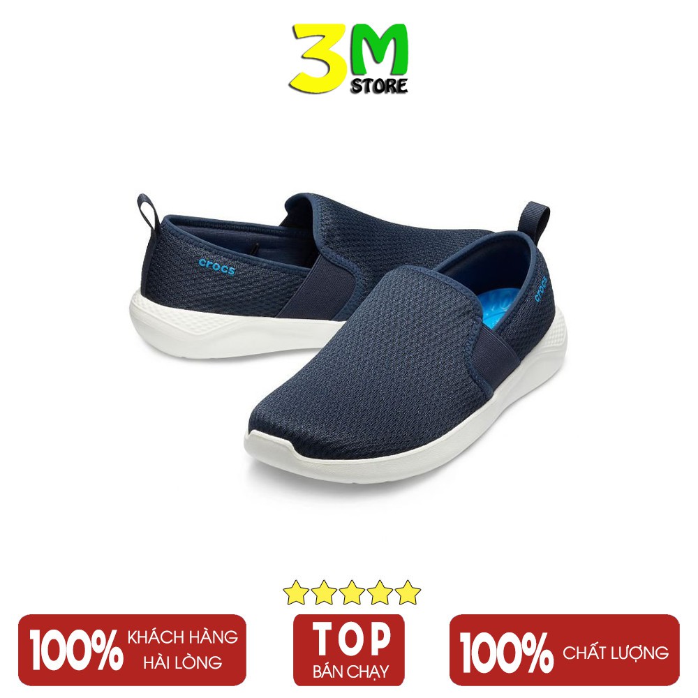 Giày nam Slipon Mesh CR thể thao, chất liệu vải mềm, thời trang công sở, đi chơi dã ngoại, mix quần jean, khaki