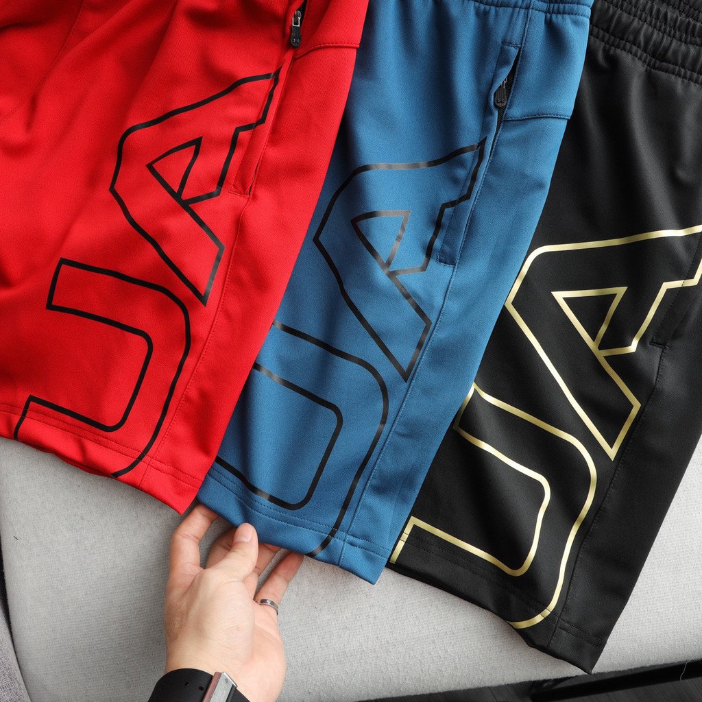 Quần short thể thao nam chất liệu thun poly 2 da co giãn, thoải mái vận động 4906