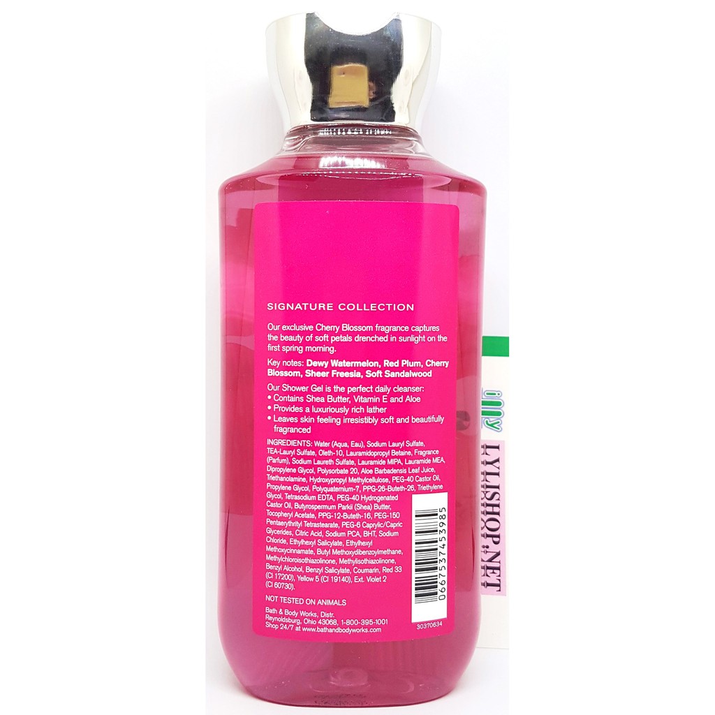 Sữa tắm cho nữ Cherry Blossom chai 295ml của hãng Bath &amp; Body Works từ Mỹ