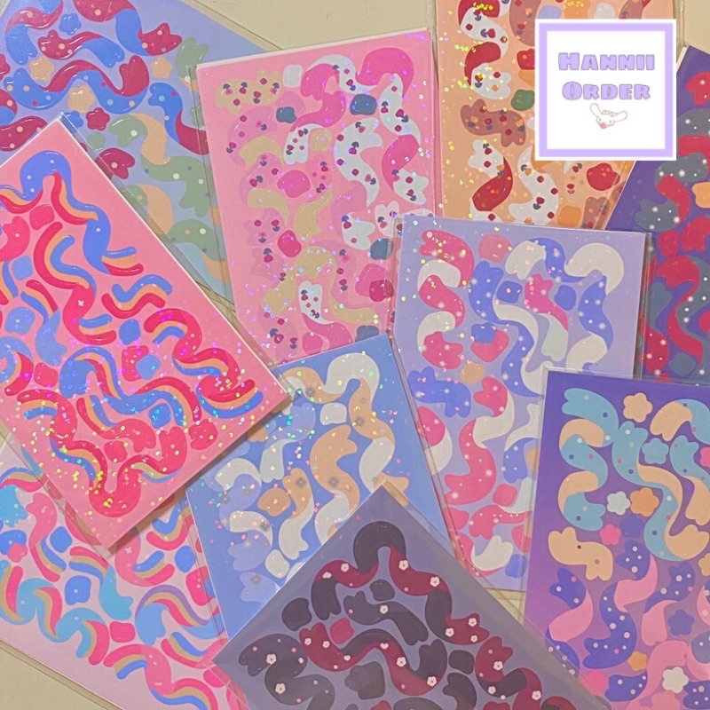 Sticker ribbon bling bling size 6.5*10cm