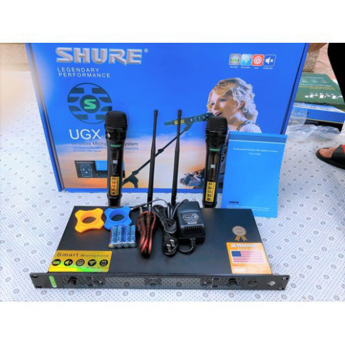 Micro karaoke không dây SHURE UGX 23 với chế độ tự ngắt(MỚI 2021) MICRO KHÔNG DÂY GIÁ RẺ - MÍC KHÔNG DÂY HÁT GIA ĐÌNH -