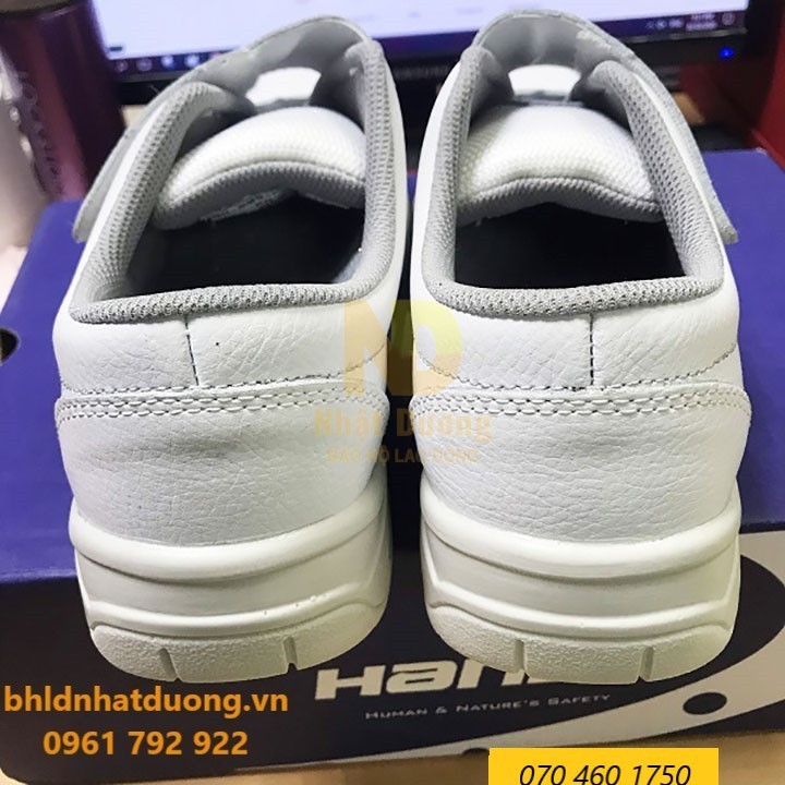 Hàng Chính Hãng - Giày Bảo Hộ Lao Động Hans HS-202 Air Da Tự Nhiên Dùng Trong Phòng Sạch Hình Thật - Bảo Hành 3 Tháng | BigBuy360 - bigbuy360.vn