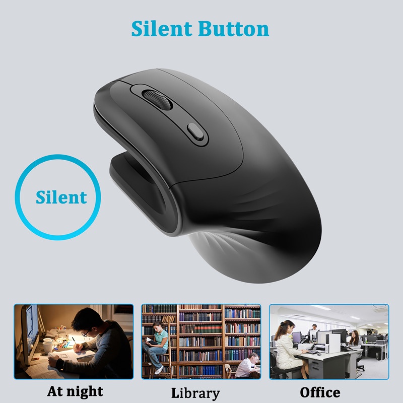 Elec Space Mới Chuột Quang Không Dây 2.4g 6 Nút 3200 dpi Dùng Để Chơi Game