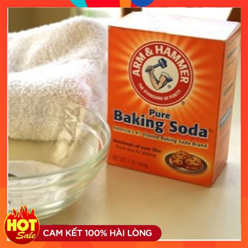 Bột Baking soda đa công dụng 454 gam khử mùi, diệt khuẩn, tẩy rửa, làm bánh, chăm sóc da - Nhập khẩu từ Mỹ