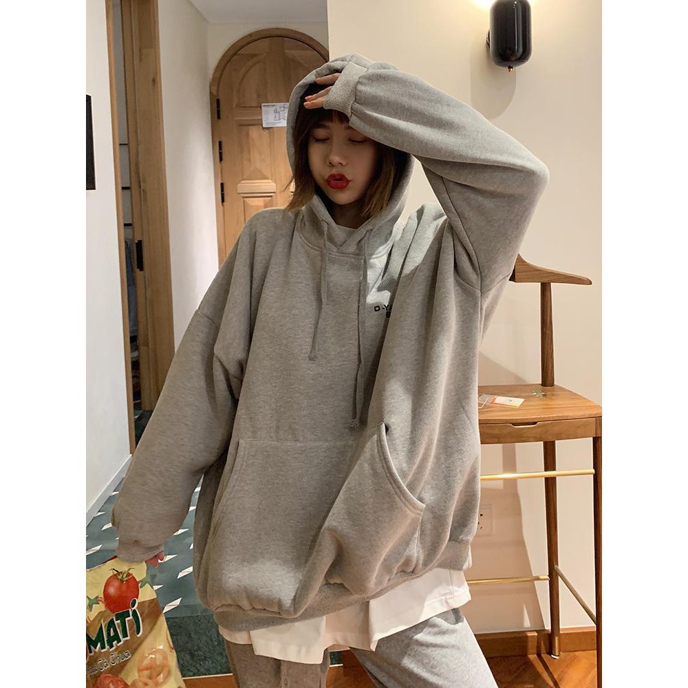 Áo Hoodies Nỉ Ngoại loại 1 DYANG STUDIO Form rộng thùng thình qua mông 90kg bận thoải mái E022 | BigBuy360 - bigbuy360.vn