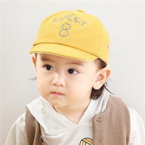 Mũ lưỡi trai cotton thêu số và chữ cho bé 6 tháng- 2 tuổi