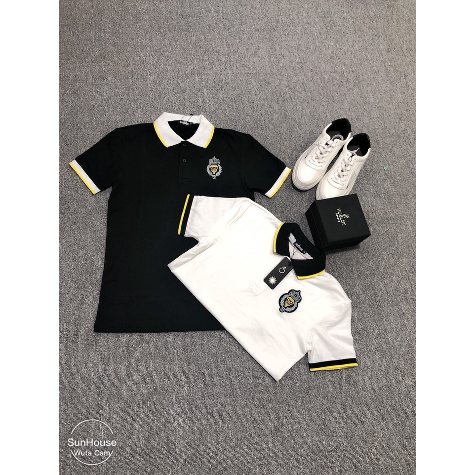 Áo thun nam thêu LOGO có cổ tay ngắn vải cotton đẹp co dãn thấm hút mồ hôi tốt.