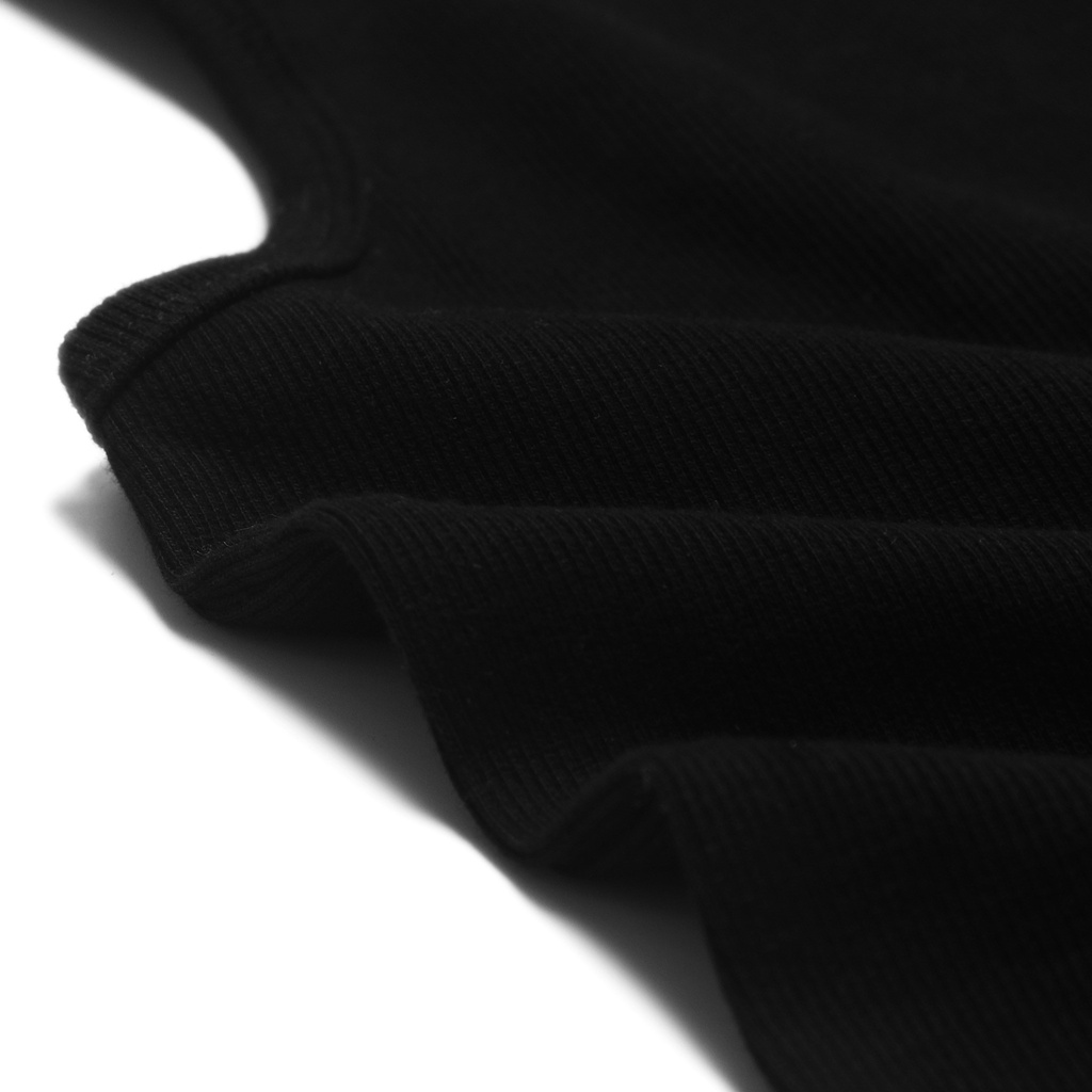 Áo Thun Nam Ba Lỗ Khoét Vai LIDER Cut-Out Rib Tank Top - Trắng/Đen