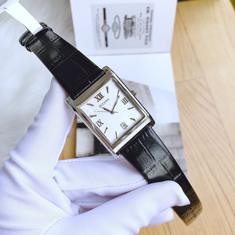 ĐỒNG HỒ NAM CHÍNH HÃNG Bulova 96B107 Classic Quartz White Dial