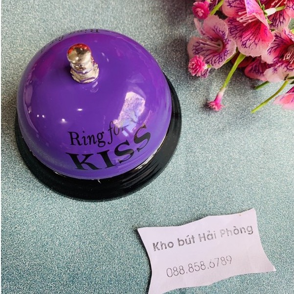 Chuông bấm để bàn kim loại, dụng cụ dạy học