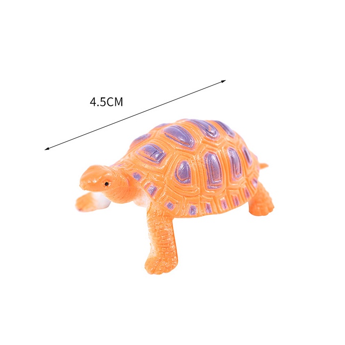 Đồ chơi 12 con Rùa mô hình đáng yêu Natural Turtle nhựa độc đáo cho bé - New4all
