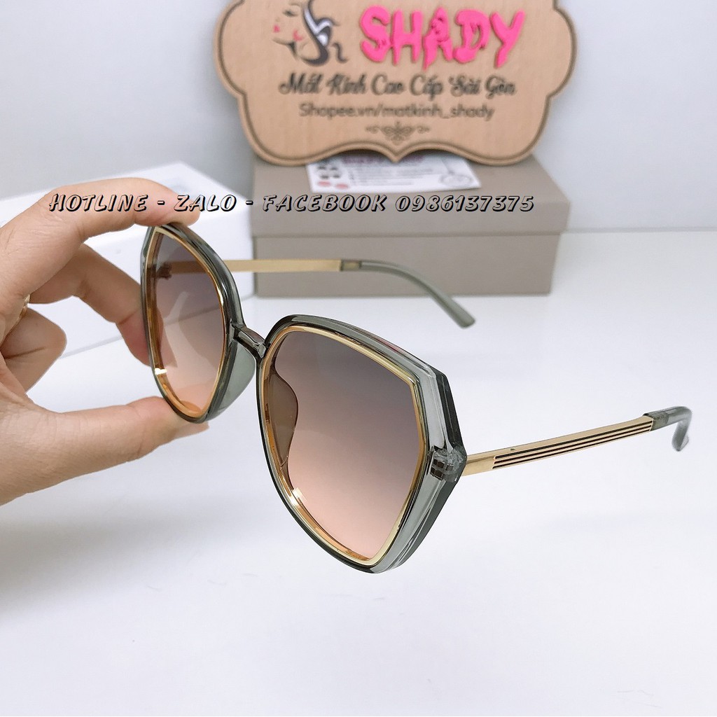 Mắt Kính Nữ Cao Cấp Màu Cam Khói Viền Kim Loại Full Box | BigBuy360 - bigbuy360.vn