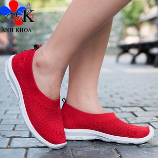 Giày nữ Anh Khoa L84 chất liệu vải sợi nhập khẩu đúc liền khối siêu bền hàng xuất Nga co giãn 4 chiều ôm chân