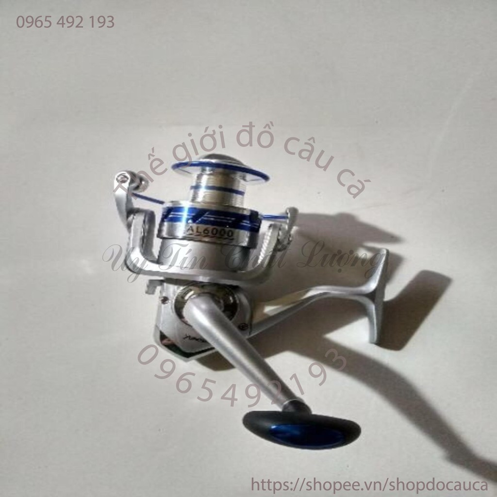 Combo bộ cần câu shimano 2 khúc đặc 2m10, máy câu yumoshi Al 6000 ( rẻ vô địch )