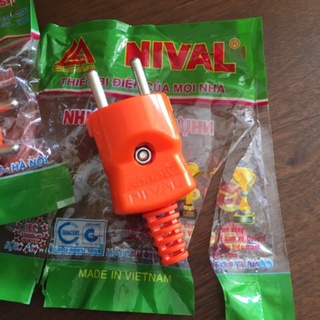 [CHÍNH HÃNG] Phích cắm chịu nhiệt chịu tải 3000W Nival, phích cái siêu chịu tải, chuôi đực công suất cao