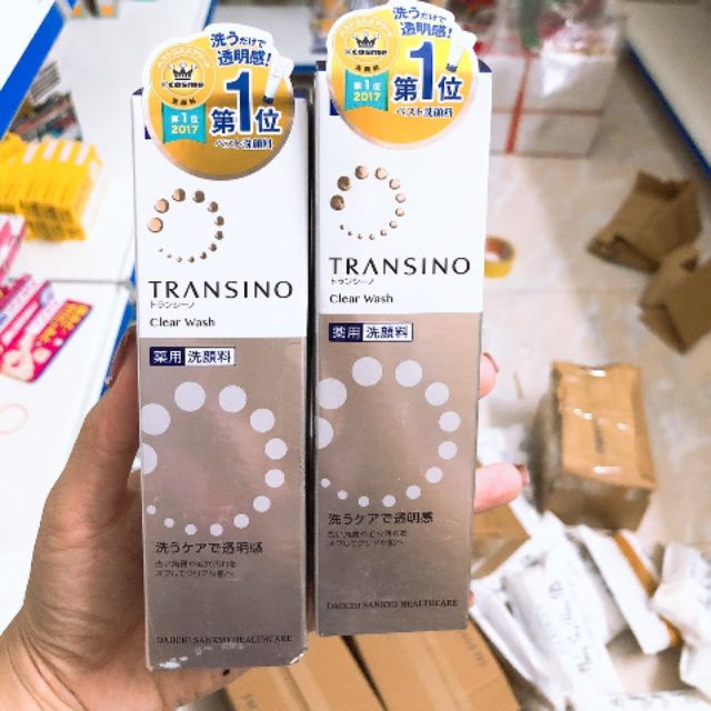 Sữa rửa mặt transino clear wash 100g