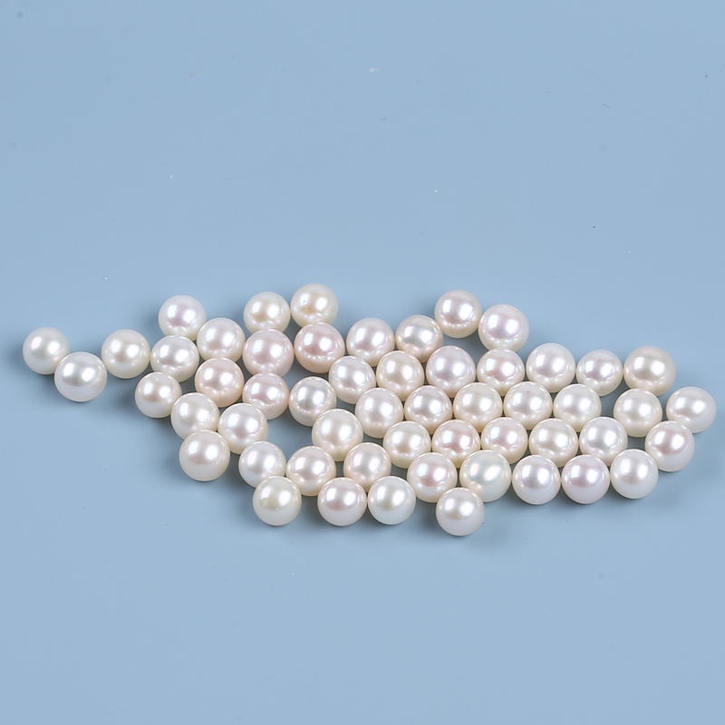 5 chiếc 4,5-5mm Nước ngọt tự nhiên Ngọc trai trắng Hình tròn Ngọc trai Tự làm vòng đeo tay Phụ kiện