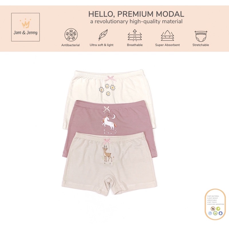 Set 3 quần chip cotton modal