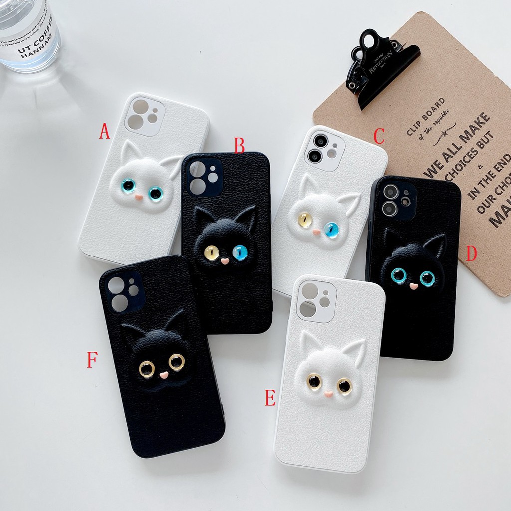 Ốp Điện Thoại Mềm Hình Mèo 3d Cho Iphone 7 8 Plus 11 11 Pro 11 Promax 12 12 Pro 12 Promax