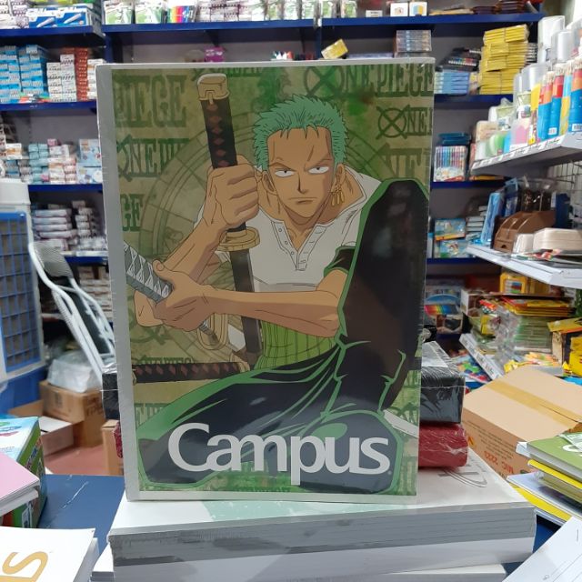 [Mã LIFEBOOK1 giảm 30K đơn 150K] Combo 5 Vở Campus B5 Kẻ Ngang Có Chấm One Piece (200 Trang )