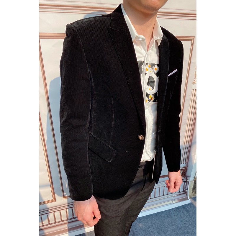 Áo vest nhung màu đen hàng siêu phẩm | BigBuy360 - bigbuy360.vn