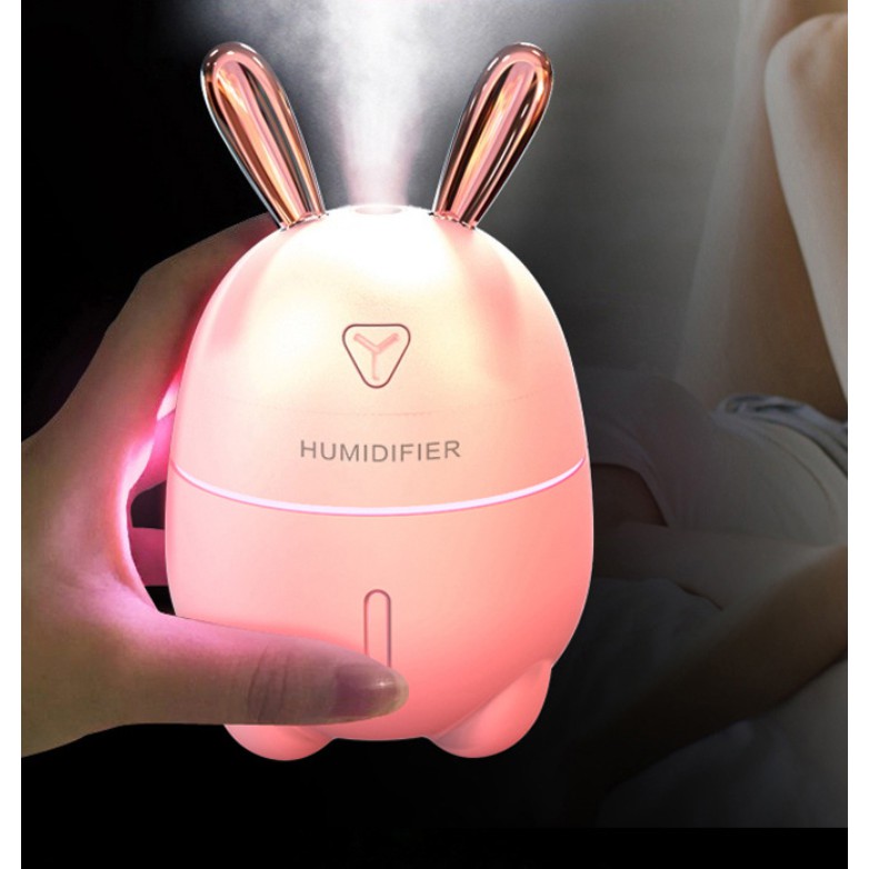 Máy phun sương Humidifier K9, dung tích 300ml, hình thỏ đáng yêu