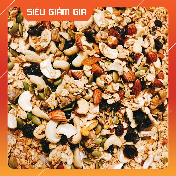 Granola - Ngũ Cốc Ăn Kiêng Không Đường 💥 Granola Nhiều Hạt 💥 Ngũ Cốc Giảm Cân Ăn Liền 500g | BigBuy360 - bigbuy360.vn