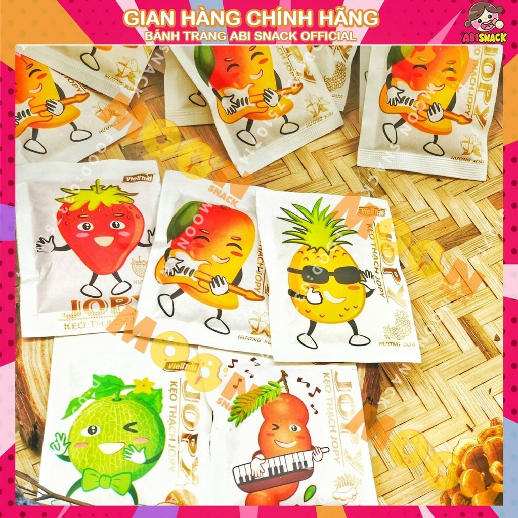 SIÊU RẺ Lẻ 1 gói kẹo thạch rau câu zòn zai Jopy miếng vuông/miếng dài chính hãng Vietthai gói 20g siêu hothit