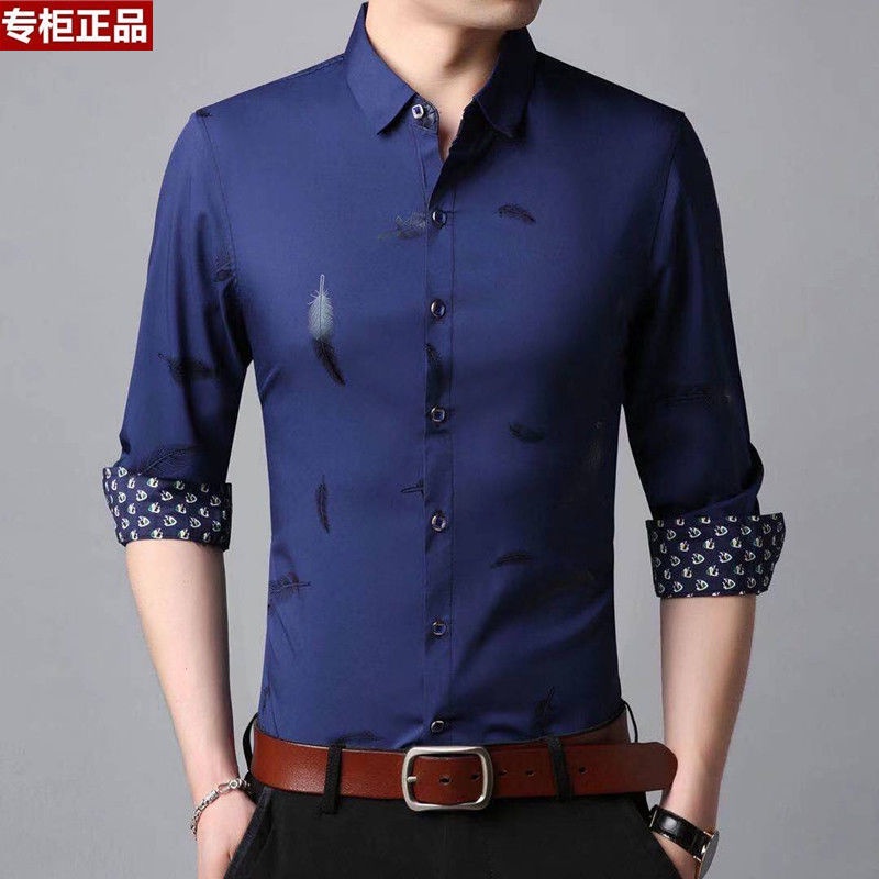 Áo Sơ Mi Nam Dài Tay Họa Tiết Caro Thời Trang