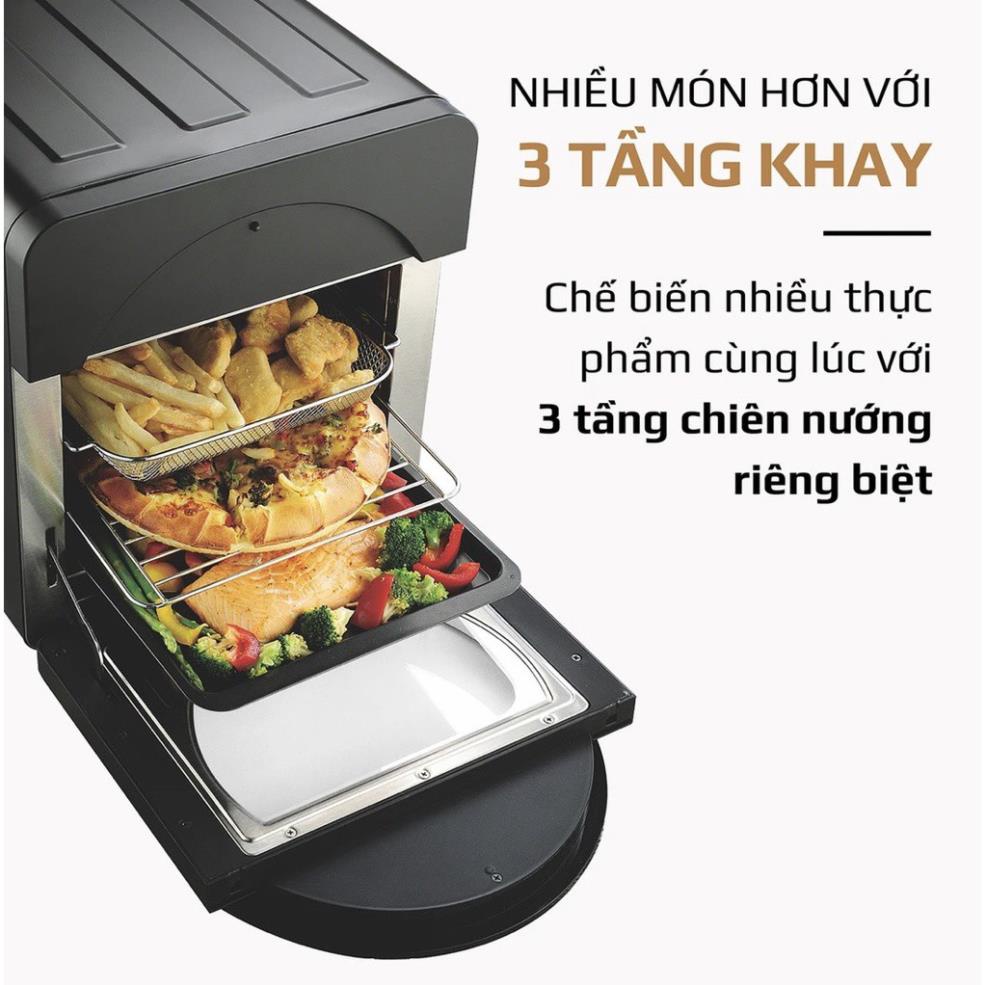 Nồi Chiên Không Dầu UNIE 999, lò nướng không dầu Unie - Dung tích khủng 14,5 Lít - Hàng chính hãng Bảo hành 12 tháng