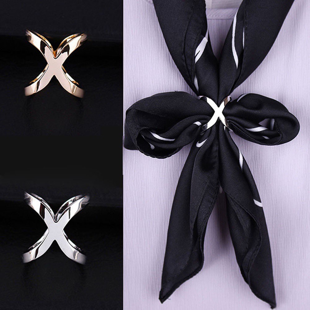 Ghim Cài Khăn Choàng Thiết Kế Đục Lỗ Nhiều Màu Sắc Thanh Lịch Thời Trang Cho Nữ