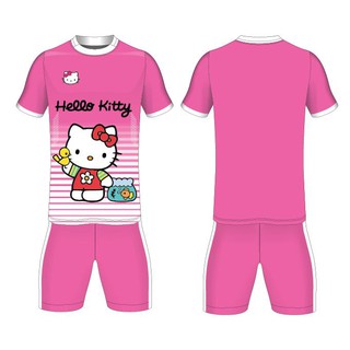 Set đồ thể thao Hello Kitty hồng dễ thương