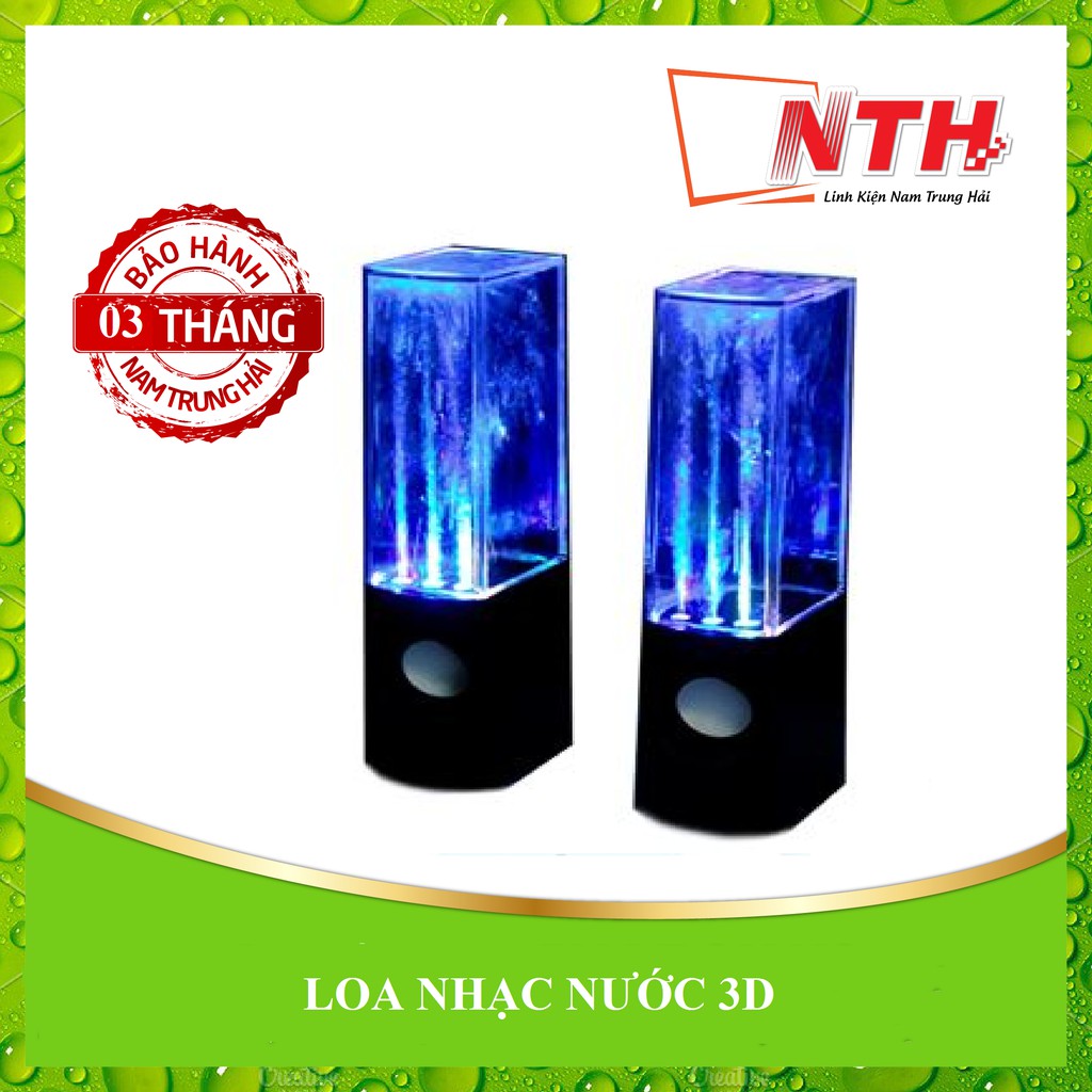 [Mã ELHACE giảm 4% đơn 300K] Loa Máy Vi Tính Loa Nghe Nhạc Phun Nước 3D Theo Điệu Nhạc Loa Nghe Nhạc Mini Để Bàn Có Dây