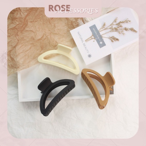 Kẹp tóc Hàn Quốc hình bán nguyệt màu pastel phụ kiện Rose.Accessories mã KT25
