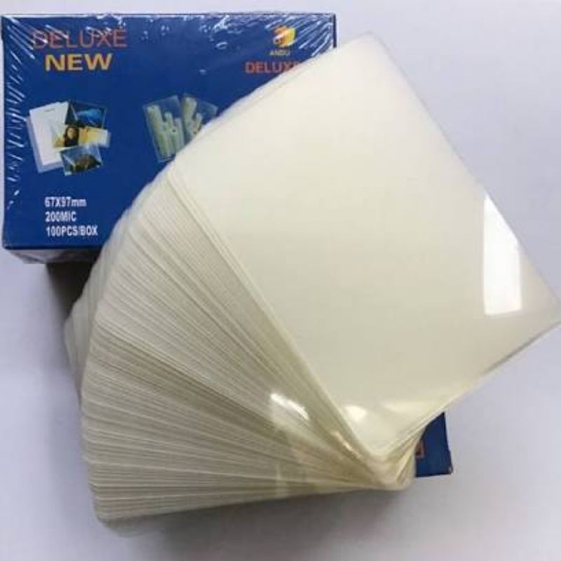 Giấy ép plastic hình 6x9, ép chứng minh nhân dân