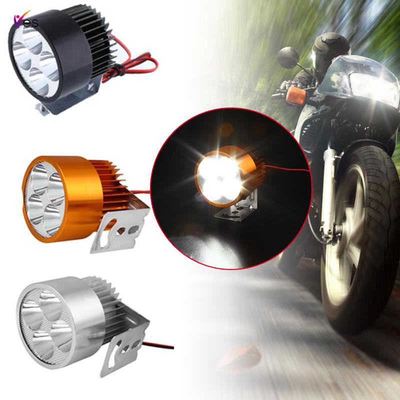 Motorcycle Motorbike E-bike 20W 12V 4 LED Headlight Light Bulb HOT Silver