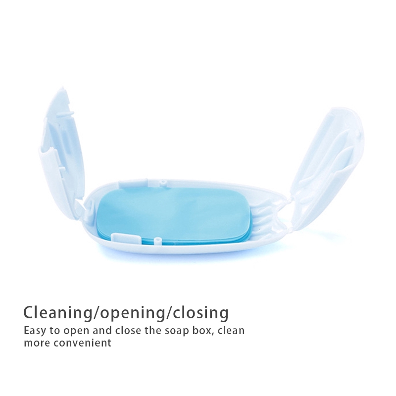 Hộp 50 Tờ Xà Phòng Giấy Mini Dùng Một Lần Tiện Lợi Khi Đi Du Lịch Có Hộp Đựng