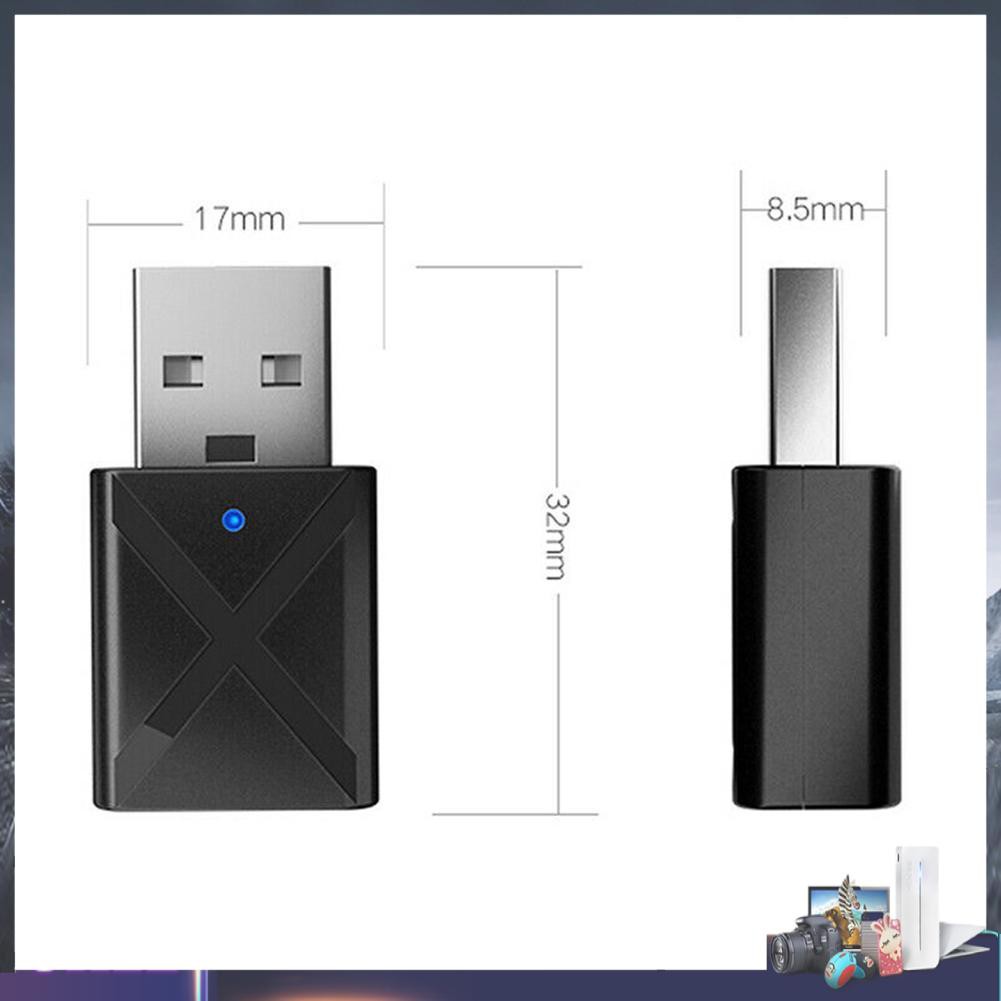 Usb Nhận Tín Hiệu Âm Thanh Bluetooth 5.0 Cho Máy Tính
