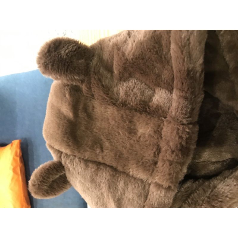 Măng tô dạ lót lông mềm ấm cho bé