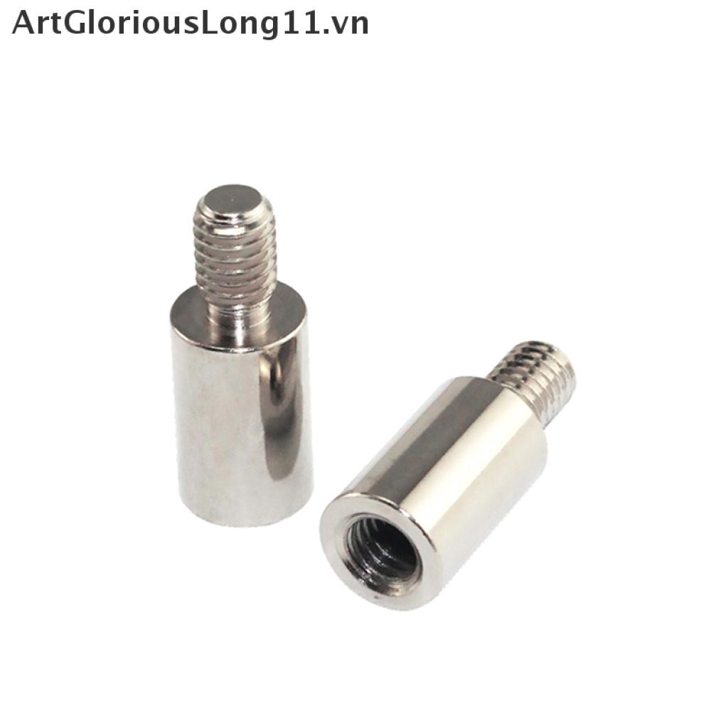 【ArtGloriousLong】 2Pcs Boxing Game Player Chrome Arcade Joystick Shaft Extender For SANWA Shimizu VN