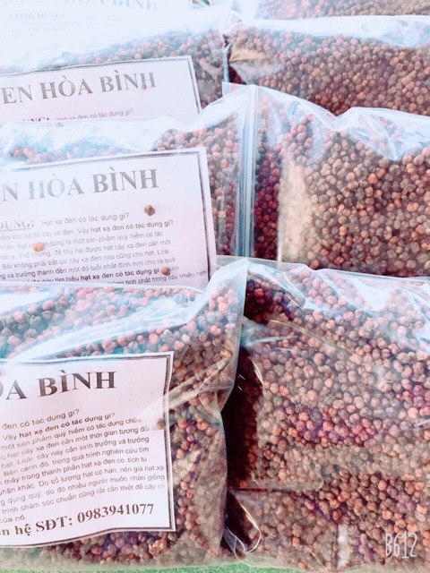 Hạt xạ đen chính hiệu Hòa Bình túi 500g
