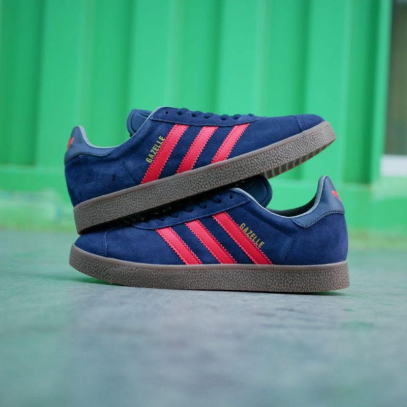 Giày Thể Thao Adidas Gazelle Chính Hãng Phối Sọc Đỏ Navy Cá Tính